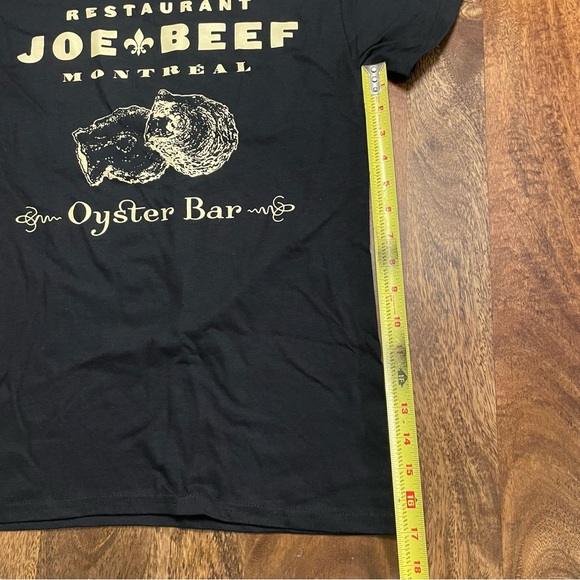 COPY - NWOT Unisex Joe Beef Oyster Bar Tee - Black/Off-White - Picture 6 of 8